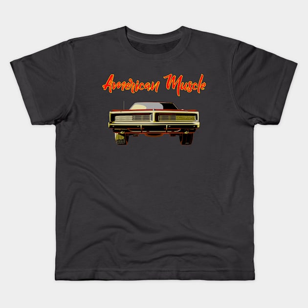 American Muscle Kids T-Shirt by FurryBallBunny